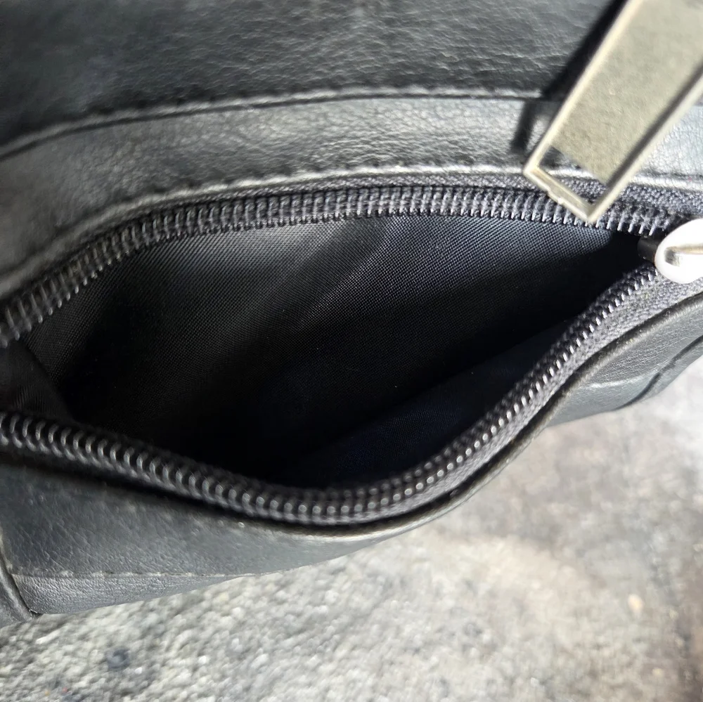 Indiana Pacers Black Leather Men's Bag